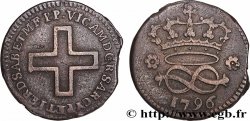 ITALIE - ROYAUME DE SARDAIGNE 2 Denari Victor Amédée III 1796 Turin