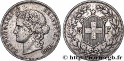 SUISSE - CONFÉDÉRATION HELVÉTIQUE 5 Francs Helvetia 1895 Berne