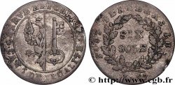 SUISSE - RÉPUBLIQUE DE GENÈVE 6 Sols Deniers - République de Genève 1797 