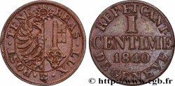 SUISSE - RÉPUBLIQUE DE GENÈVE 1 Centime - Canton de Genève 1840 