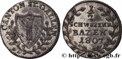 SUISSE - CANTON DE SAINT-GALL 1/2 Batzen - canton de Saint Gall 1807 