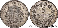 SUISSE - CANTON DE SAINT-GALL 5 Batzen 1813 Saint-Gall