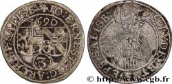 AUTRICHE - SALZBOURG 3 Kreuzer frappé au nom de l’archevêque Jean Ernest 1690 