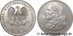 POLONIA 100 Zlotych Proof visite du pape Jean-Paul II 1982 Varsovie