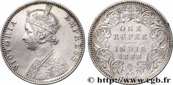 INDES BRITANNIQUES 1 Roupie Victoria 1888  Bombay