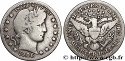ÉTATS-UNIS D&nbsp;AMÉRIQUE 1/4 Dollar Barber 1906 Nouvelle-Orléans
