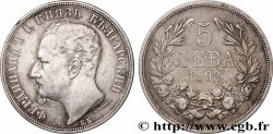 BULGARIE - FERDINAND Ier 5 Leva  1892 Komoczbanya