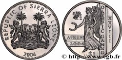 SIERRA LEONE 1 Dollar Proof Jeux Olympiques Athènes 2004 Pobjoy Mint