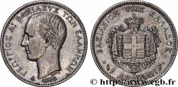 GRÈCE 1 Drachme Georges Ier 1883 Paris