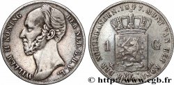 PAYS-BAS 1 Gulden Guillaume II 1847 Utrecht