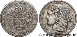 PÉROU 1 Peseta 1880 Lima