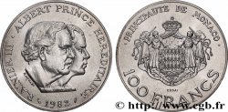 MONACO - FÜRSTENTUM MONACO - RAINIER III. Essai de 100 Francs Rainier III et Albert 1982 Paris fST 