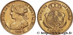 ESPAGNE - ROYAUME D&nbsp;ESPAGNE - ISABELLE II 100 Reales 1862 Madrid