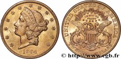 OR, PALLADIUM ET PLATINE INVESTISSEMENT 20 Dollars &nbsp;Liberty&nbsp; 1904 Philadelphie