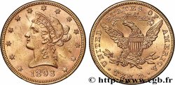 GOLD-, PALLADIUM- UND PLATIN-INVESTITIONEN 10 Dollars &nbsp;Liberty&nbsp; 1893 Philadelphie