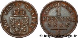 ALEMANIA - PRUSIA 1 Pfenninge Royaume de Prusse 1868 Francfort - C