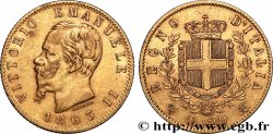 OR, PALLADIUM ET PLATINE INVESTISSEMENT 20 Lire Victor Emmanuel II  1863 Turin