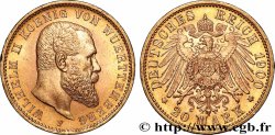 OR, PALLADIUM ET PLATINE INVESTISSEMENT 20 Mark or Guillaume II 1900 Stuttgart