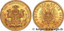 OR, PALLADIUM ET PLATINE INVESTISSEMENT 20 Mark 1877 Hambourg 