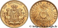 OR, PALLADIUM ET PLATINE INVESTISSEMENT 20 Mark 1899 Hambourg