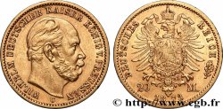 OR, PALLADIUM ET PLATINE INVESTISSEMENT 20 Mark Guillaume Ier, 1e type 1873 Francfort