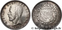 SUÈDE 1 Krona Gustave V 1940 