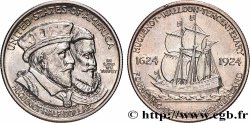 UNITED STATES OF AMERICA 1/2 Dollar  Huguenot Wallon 1924  AU 