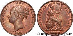 ROYAUME-UNI 1 Penny Victoria “tête jeune” 1841 Londres