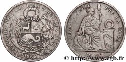 PÉROU 1 Sol “Liberté” assise 1865 Lima