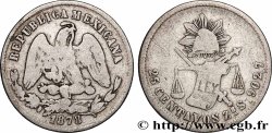 MEXIQUE 25 Centavos aigle 1878 Zacatecas