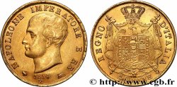ITALY - KINGDOM OF ITALY - NAPOLEON I 40 Lire 1814 Milan AU 