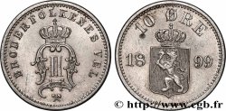 NORWAY 10 Ore Oscar II 1899 