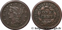 UNITED STATES OF AMERICA 1 Cent Liberté “Braided Hair” 1845 Philadelphie