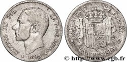 SPAIN 1 Peseta Alphonse XII (1885) 1885 Madrid