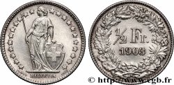 SWITZERLAND 1/2 Franc Helvetia 1903 Berne