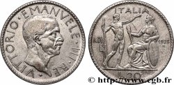 ITALY - KINGDOM OF ITALY - VICTOR-EMMANUEL III 20 Lire au licteur 1928 Rome