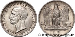 ITALY 5 Lire Victor Emmanuel III 1926 Rome