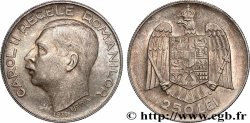 ROMANIA 250 Lei Charles II 1935 