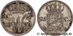 NETHERLANDS 25 Cents monogramme Guillaume Ier 1829 Bruxelles