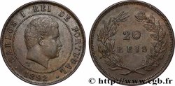 PORTUGAL 20 Réis Charles Ier 1892 Lisbonne