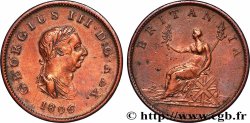 UNITED KINGDOM 1/2 Penny Georges III tête laurée 1806 Soho
