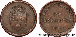 DINAMARCA 12 Skilling Rigsbanktegn 1813 