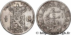 INDES NEERLANDAISES 1/4 Gulden 1854 Utrecht