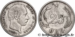 DANEMARK 25 Ore Christian X roi du Danemark 1891 Copenhague