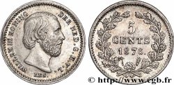 PAYS-BAS 5 Cents Guillaume III 1876 Utrecht