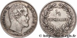 DANEMARK 1/2 Rigsdaler Frédéric VII 1854 Copenhague