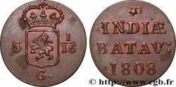 INDES NEERLANDAISES 5 1/16 Gulden (1 Duit) 1808 Enkhuizen
