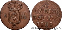 INDES NEERLANDAISES 5 1/16 Gulden (1 Duit) 1808 Enkhuizen