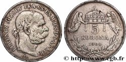 HONGRIE 5 Korona François-Joseph 1900 Kremnitz