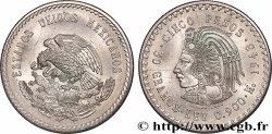 MEXIQUE 5 Pesos Buste de Cuauhtemoc 1948 Mexico
